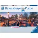 Ravensburger puzzel 1000 stukjes Panorama Avond in Amsterdam